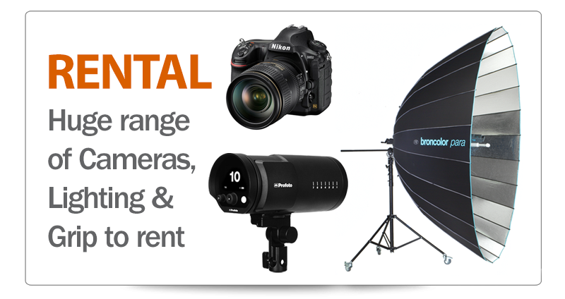professional photography equipment for rent in london